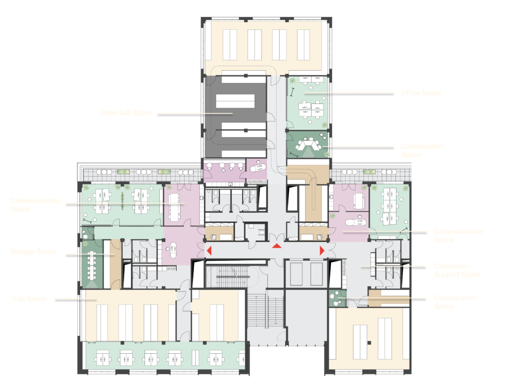 Grundriss Use Case  <br />
Labor/Büro 